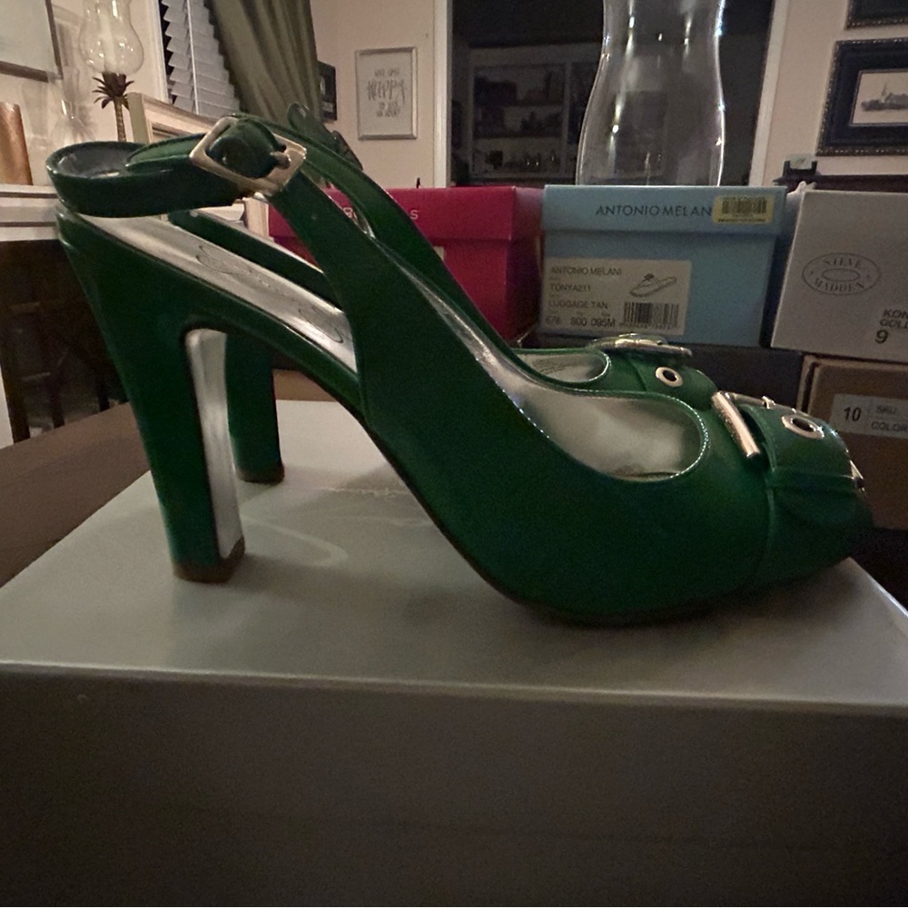 Jessica Simpson Green Patent Heels